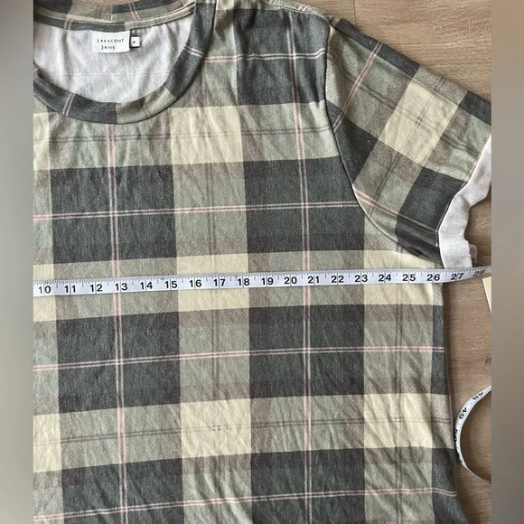 Rescent Rive Plaid Short Sleeve Top Plus - Picture 4 of 5
